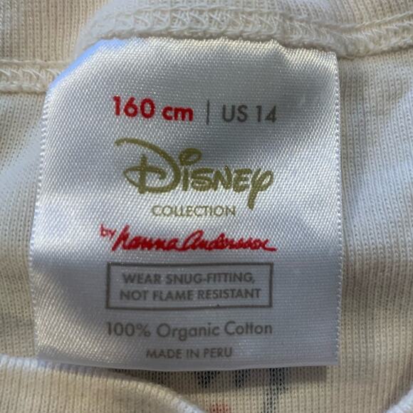 Hanna Andersson x Disney Girls' Mickey Mouse Cotton Christmas Pajama PJ Set - Picture 7 of 8
